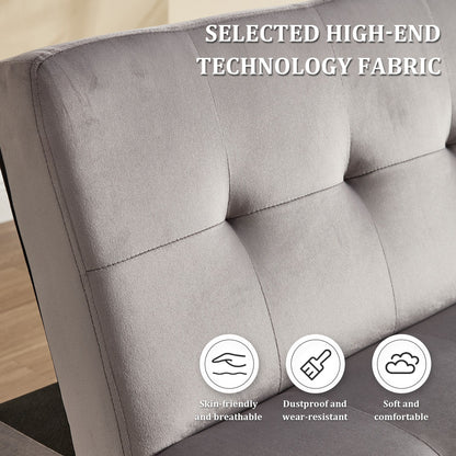 Divano letto pieghevole alla moda, schienale in tessuto di flanella di alta qualità, divano reclinabile futon regolabile, divano moderno alla moda con porta di ricarica