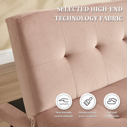 Divano letto pieghevole alla moda, schienale in tessuto di flanella di alta qualità, divano reclinabile futon regolabile, divano moderno alla moda con porta di ricarica