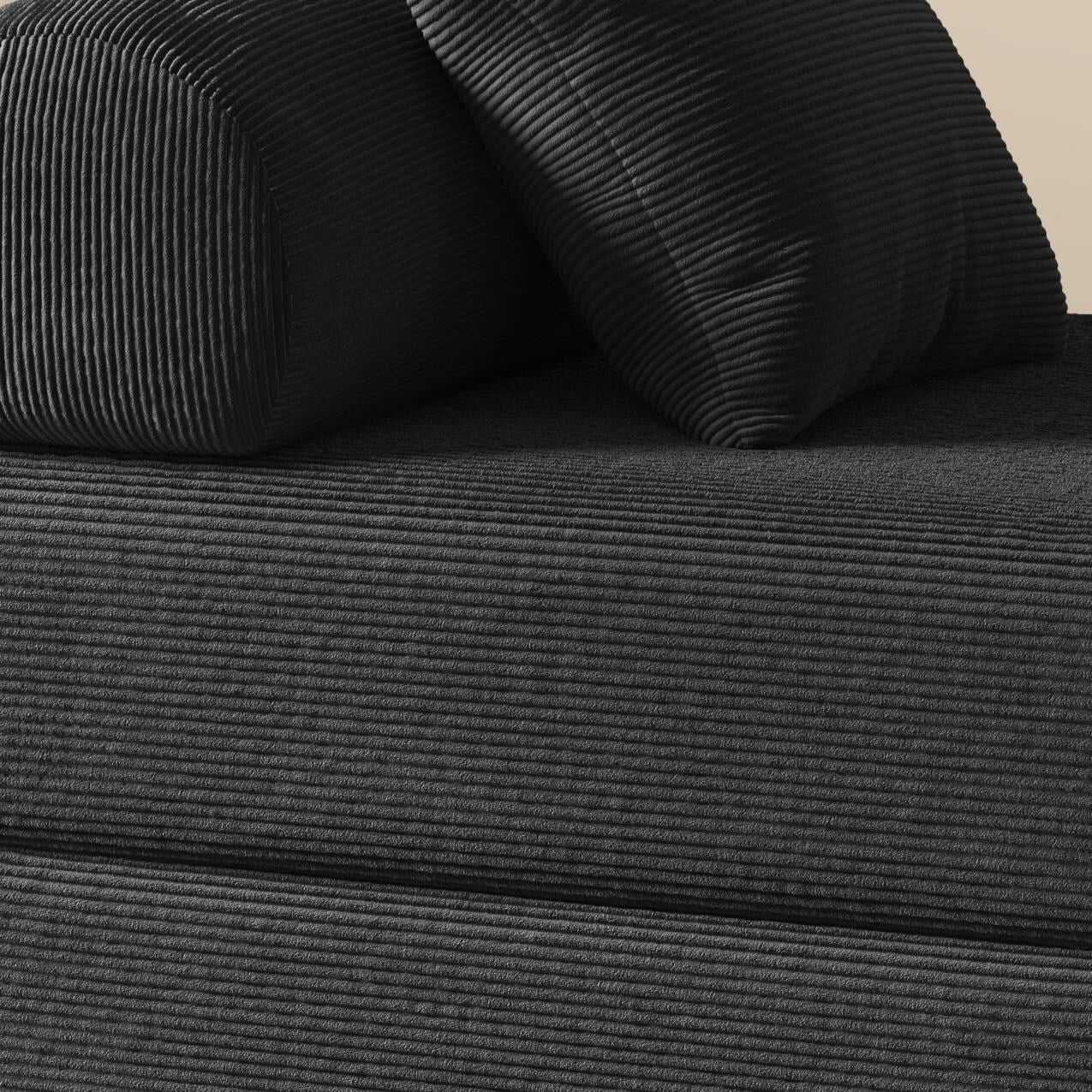 Divano letto pieghevole in tessuto, divano in spugna ad alta densità di rimbalzo