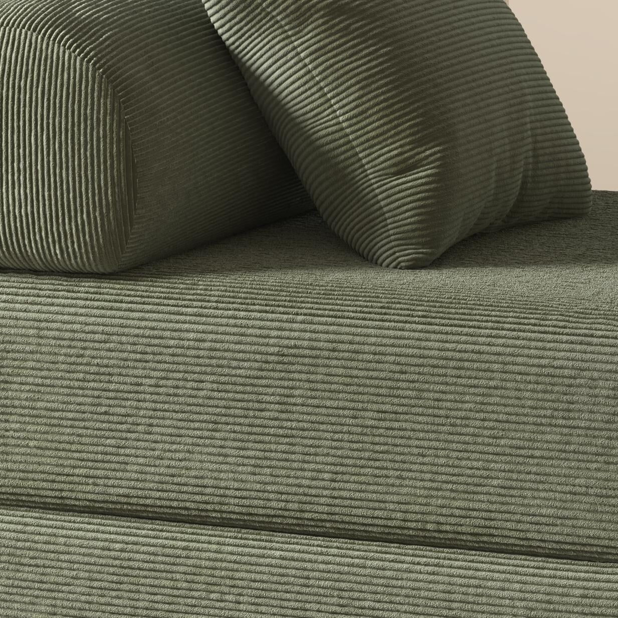 Divano letto pieghevole in tessuto, divano in spugna ad alta densità di rimbalzo