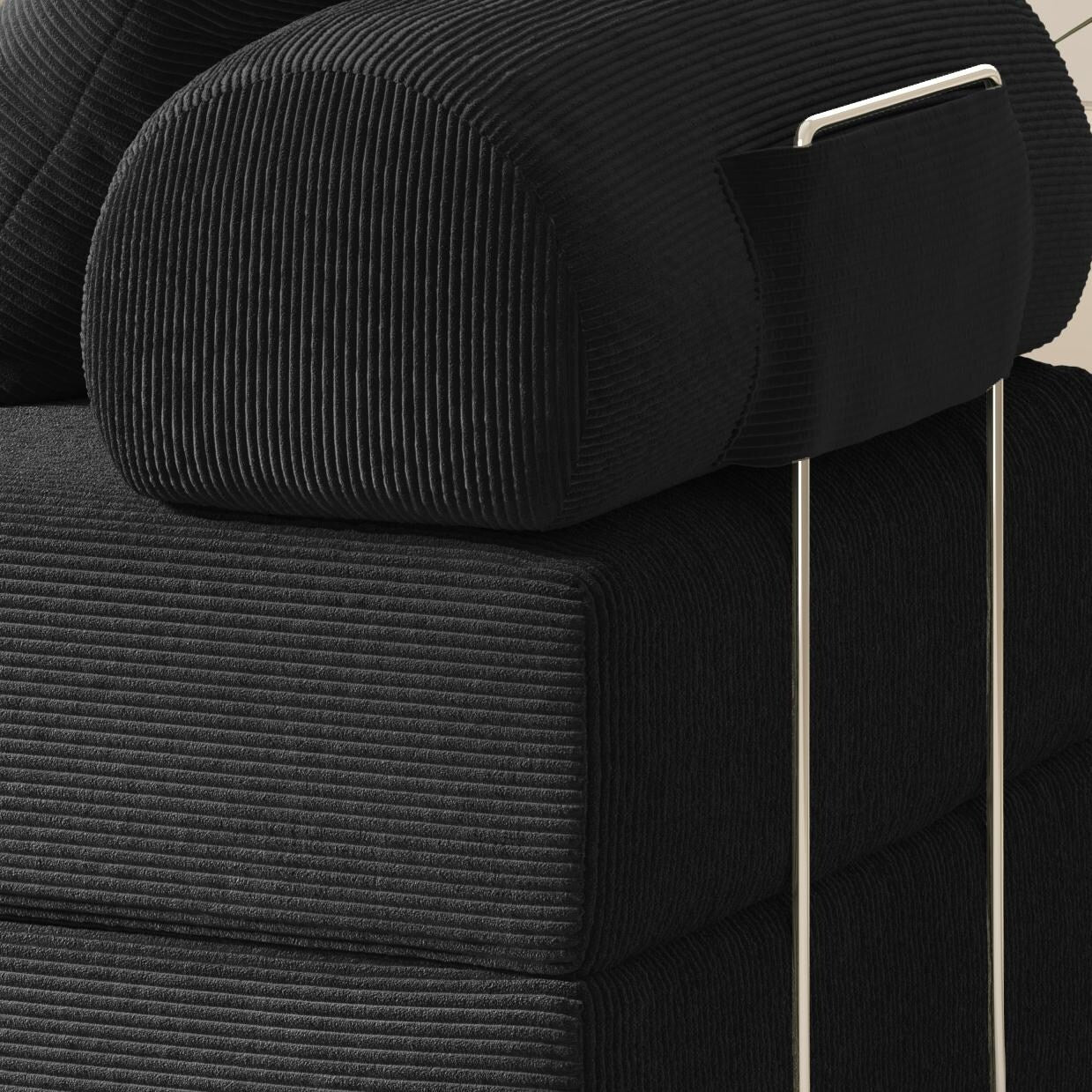 Divano letto pieghevole in tessuto, divano in spugna ad alta densità di rimbalzo