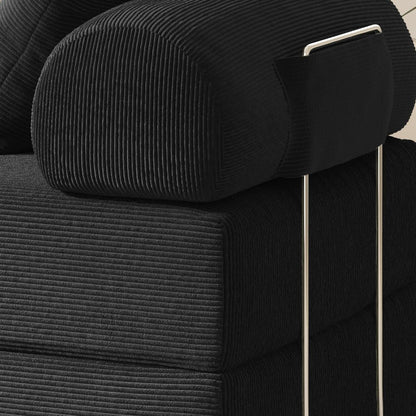 Divano letto pieghevole in tessuto, divano in spugna ad alta densità di rimbalzo