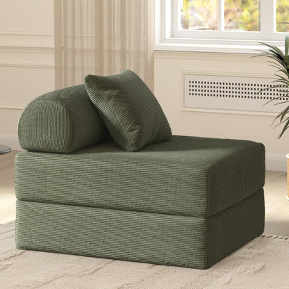 Divano letto pieghevole in tessuto, divano in spugna ad alta densità di rimbalzo