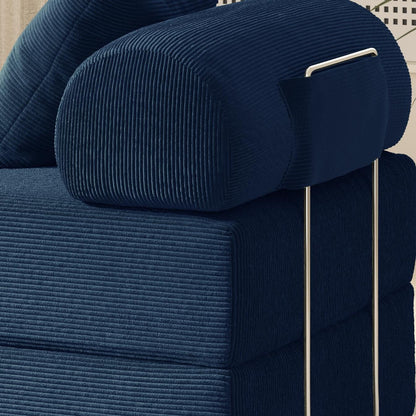 Divano letto pieghevole in tessuto, divano in spugna ad alta densità di rimbalzo