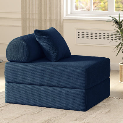 Divano letto pieghevole in tessuto, divano in spugna ad alta densità di rimbalzo