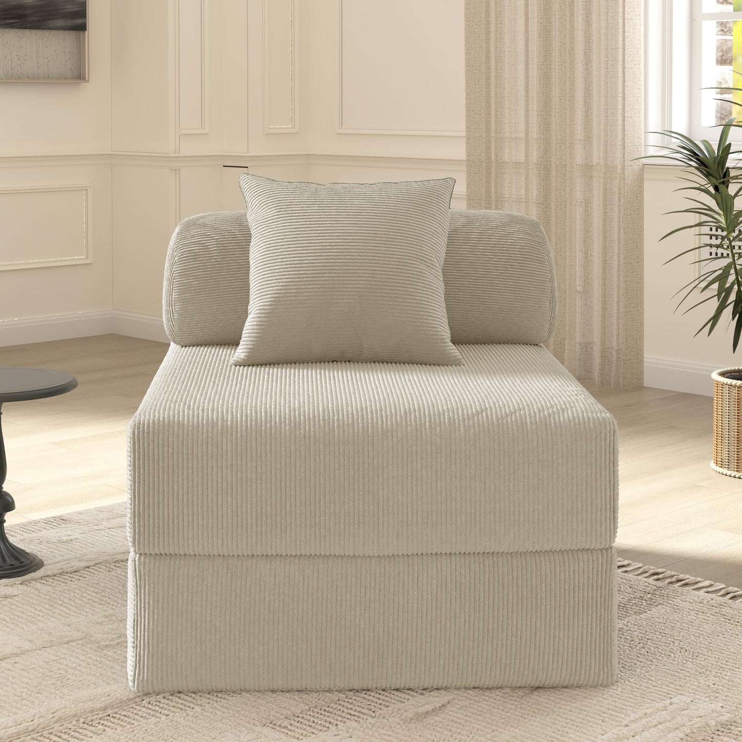 Divano letto pieghevole in tessuto, divano in spugna ad alta densità di rimbalzo