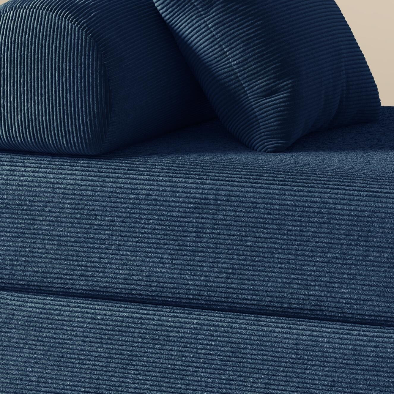 Divano letto pieghevole in tessuto, divano in spugna ad alta densità di rimbalzo