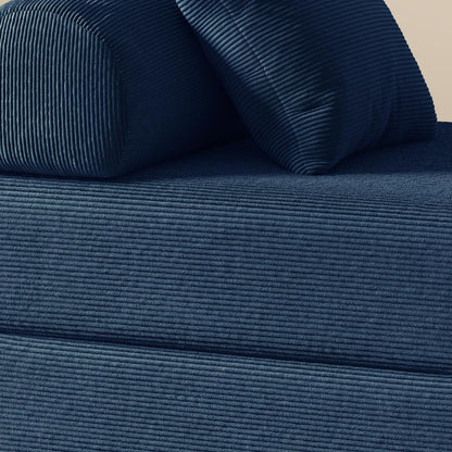 Divano letto pieghevole in tessuto, divano in spugna ad alta densità di rimbalzo