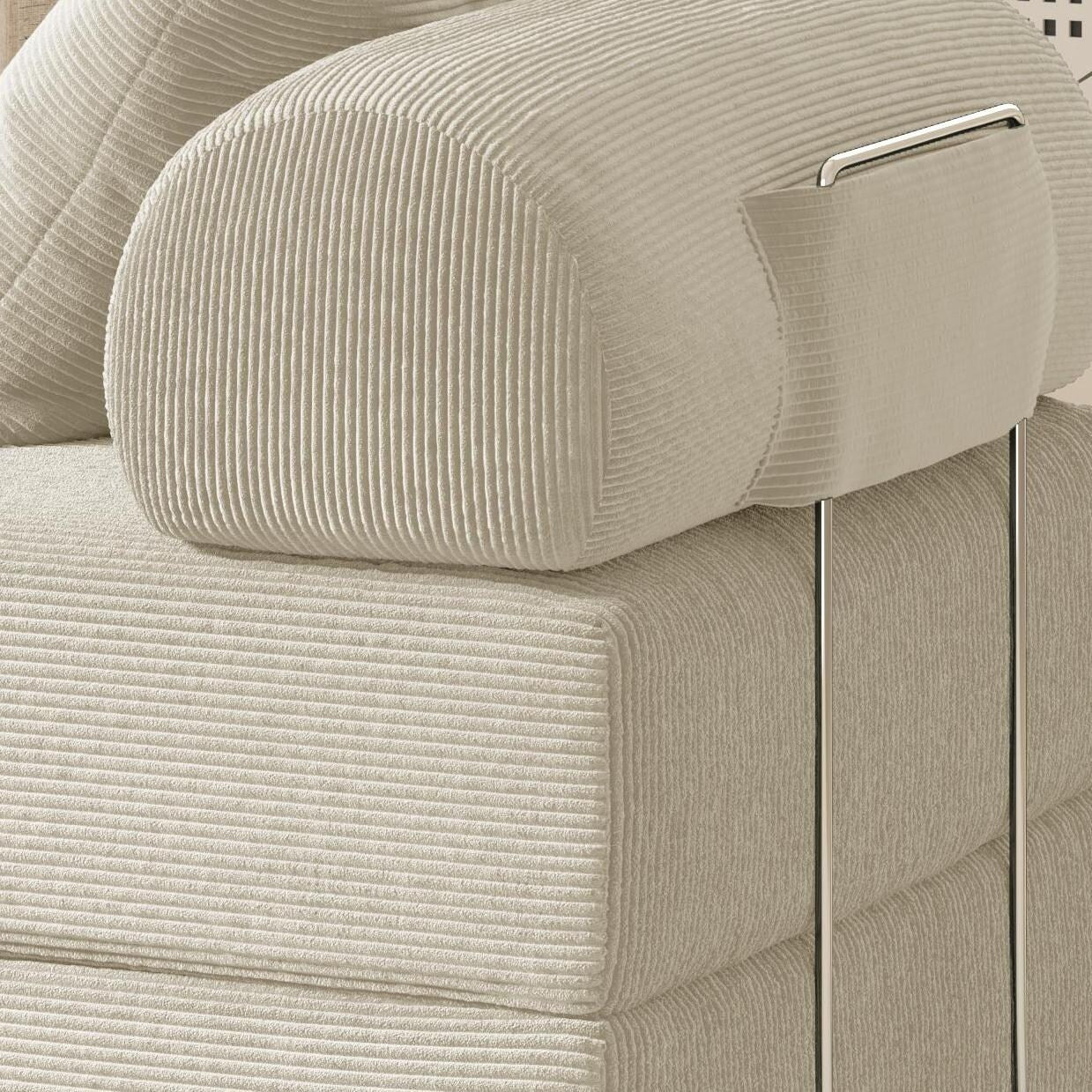 Divano letto pieghevole in tessuto, divano in spugna ad alta densità di rimbalzo