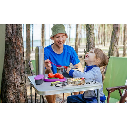 Tavolo da gioco pieghevole regolabile in altezza, tavolo da campeggio portatile in alluminio leggero, con maniglia per il trasporto per esterni, spiaggia