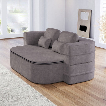 Divano letto pieghevole con materasso e struttura fissa, divano letto trasformabile in schiuma con coperta