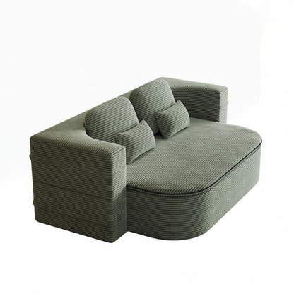Divano letto pieghevole con materasso e struttura fissa, divano letto trasformabile in schiuma con coperta