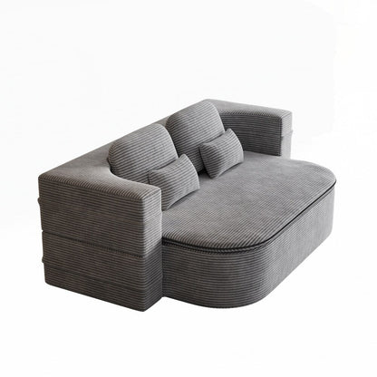 Divano letto pieghevole con materasso e struttura fissa, divano letto trasformabile in schiuma con coperta