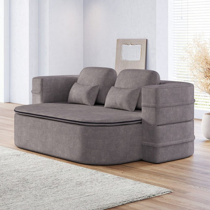 Divano letto pieghevole con materasso e struttura fissa, divano letto trasformabile in schiuma con coperta