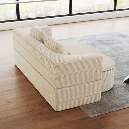 Divano letto pieghevole con materasso e struttura fissa, divano letto trasformabile in schiuma con coperta