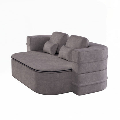 Divano letto pieghevole con materasso e struttura fissa, divano letto trasformabile in schiuma con coperta