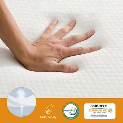 Materasso pieghevole, materasso in memory foam pieghevole in tre parti da 3 pollici per campeggio, letto per gli ospiti pieghevole, fodera lavabile