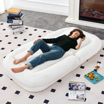 Poltrona pieghevole con 5 posizioni regolabili, morbida poltrona da pavimento per giocare, meditare e rilassarsi