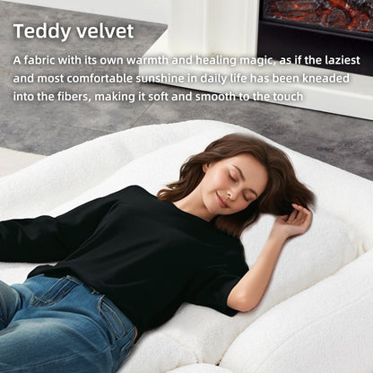 Poltrona pieghevole con 5 posizioni regolabili, morbida poltrona da pavimento per giocare, meditare e rilassarsi