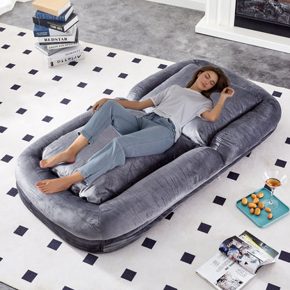 Poltrona pieghevole con 5 posizioni regolabili, morbida poltrona da pavimento per giocare, meditare e rilassarsi