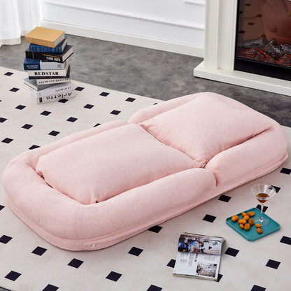 Poltrona pieghevole con 5 posizioni regolabili, morbida poltrona da pavimento per giocare, meditare e rilassarsi