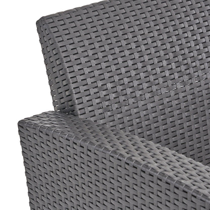 Set da esterno Folsom da 4 posti con braciere a legna di Christopher Knight Home