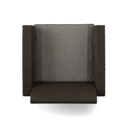 Set da esterno Folsom da 4 posti con braciere a legna di Christopher Knight Home