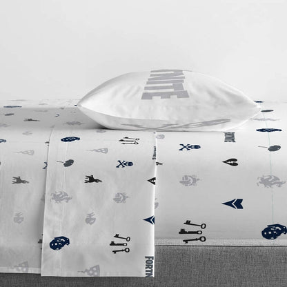 Set di lenzuola per bambini Fortnite Neon Stripe 100% microfibra