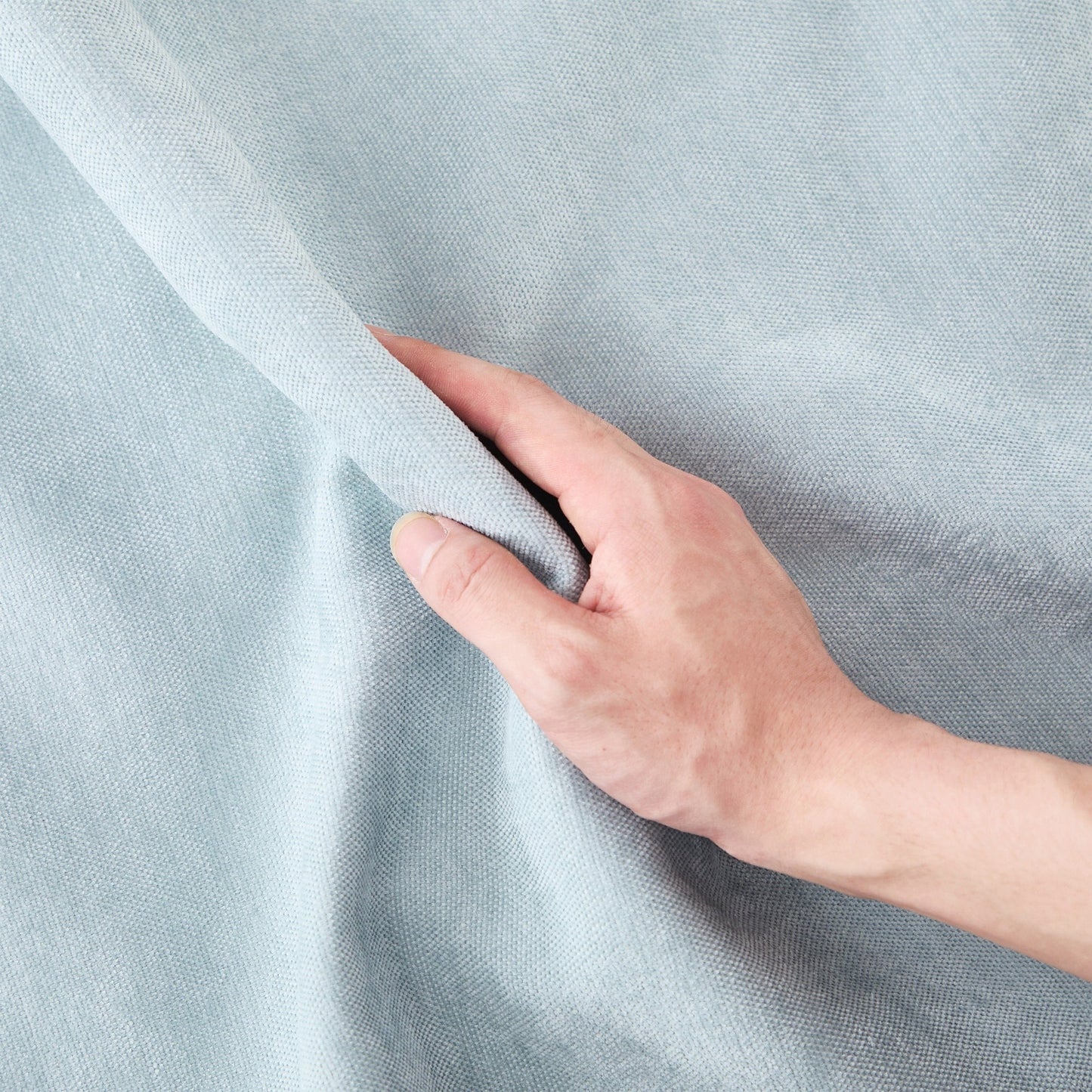 Divano a quattro posti in ciniglia con cuscino lombare