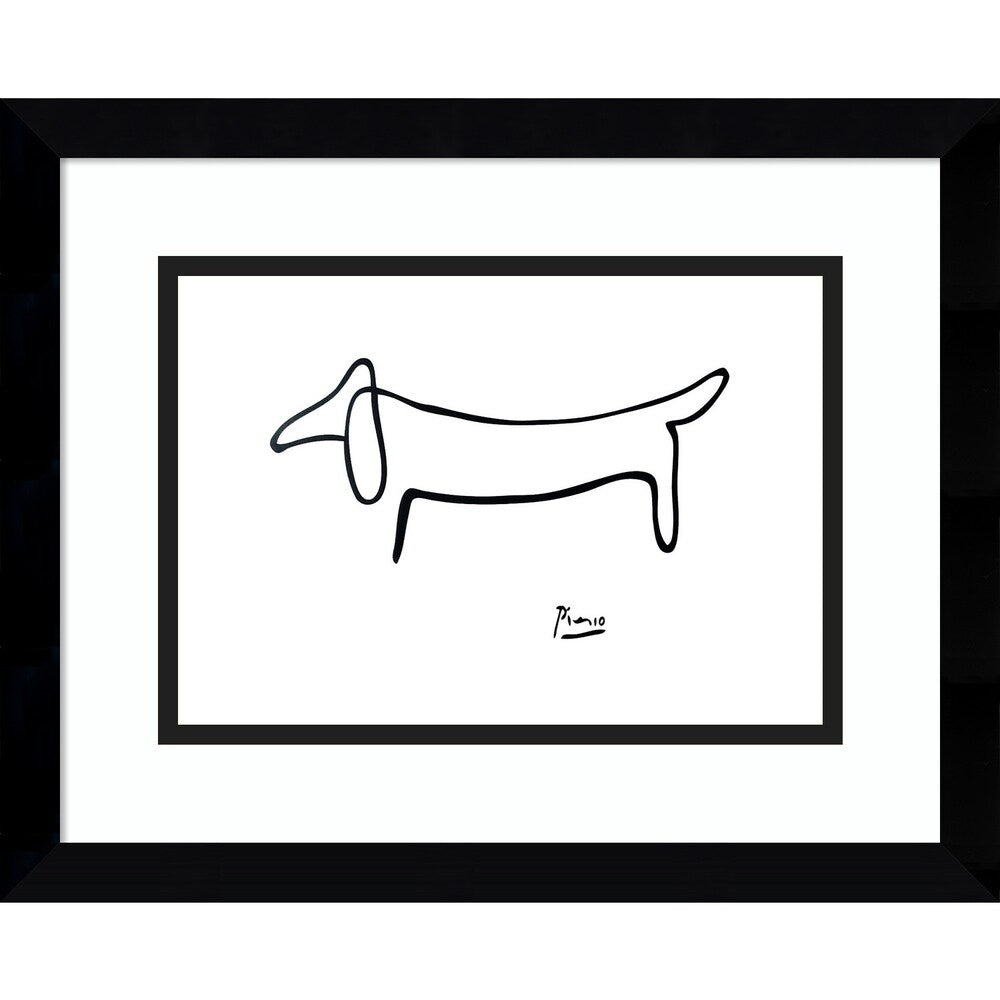 Stampa artistica incorniciata "Le Chien (Il cane)" di Pablo Picasso, Porch &amp; Den