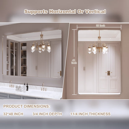 Specchio da bagno con cornice da parete