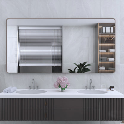 Specchio da bagno con cornice da parete