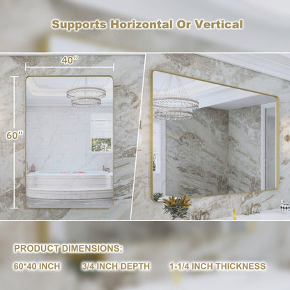 Specchio da bagno con cornice da parete