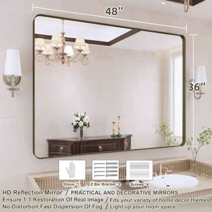 Specchio da bagno con cornice da parete