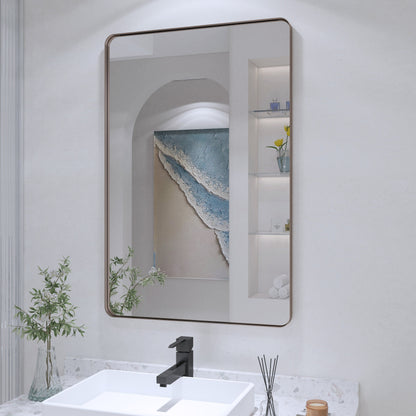 Specchio da bagno con cornice da parete