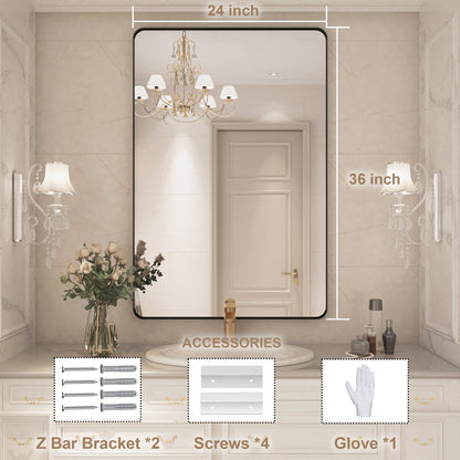 Specchio da bagno con cornice da parete
