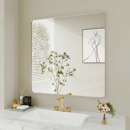 Specchio da bagno con cornice da parete