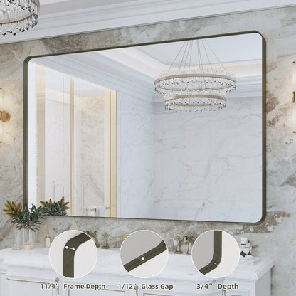Specchio da bagno con cornice da parete