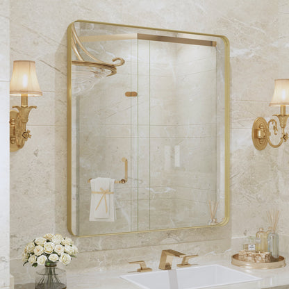 Specchio da bagno con cornice da parete