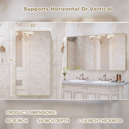 Specchio da bagno con cornice da parete