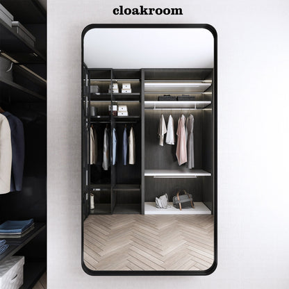 Specchio da bagno con cornice da parete