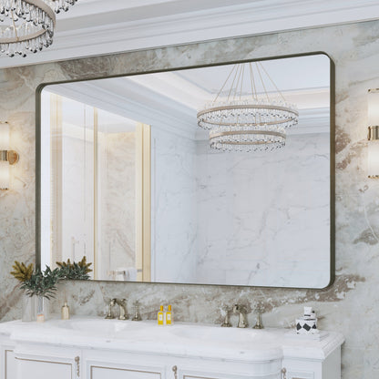 Specchio da bagno con cornice da parete