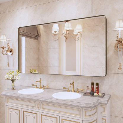 Specchio da bagno con cornice da parete