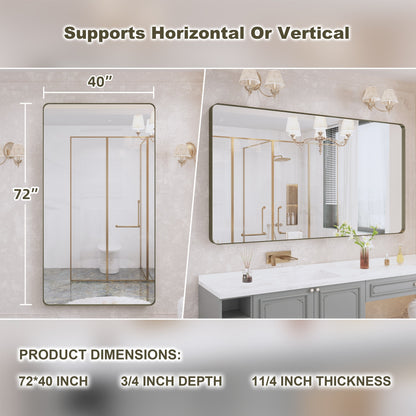 Specchio da bagno con cornice da parete