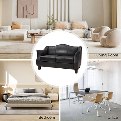 Divano Franco Traditional da 60 pollici in vera pelle di HULALA HOME