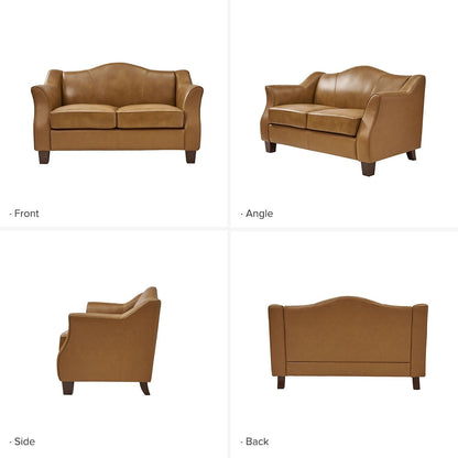 Divano Franco Traditional da 60 pollici in vera pelle di HULALA HOME