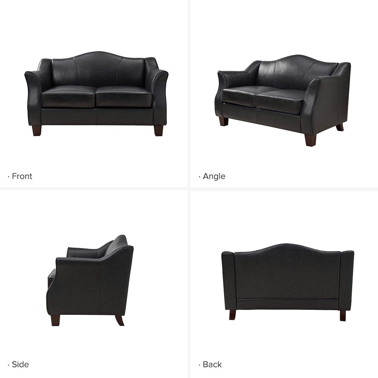 Divano Franco Traditional da 60 pollici in vera pelle di HULALA HOME