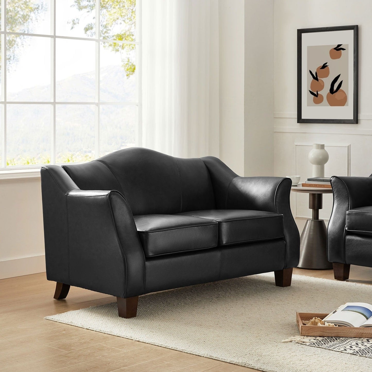 Divano Franco Traditional da 60 pollici in vera pelle di HULALA HOME