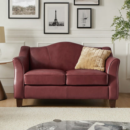 Divano Franco Traditional da 60 pollici in vera pelle di HULALA HOME