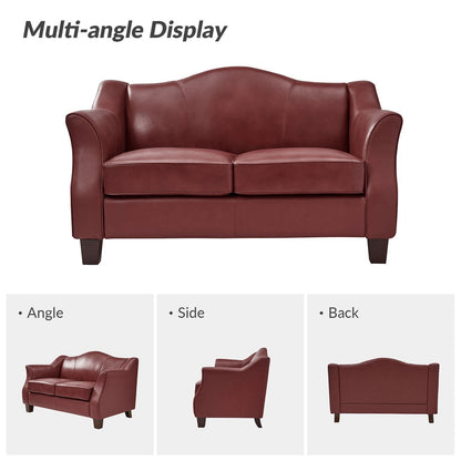 Divano Franco Traditional da 60 pollici in vera pelle di HULALA HOME